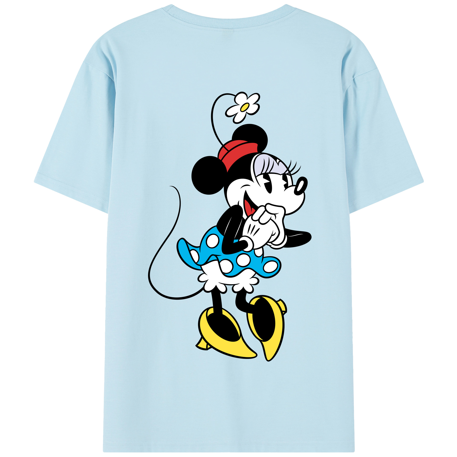 （画像用） ミッキーマウス Mickey Mouse 綿100％半袖Tシャツ（背面プリント）